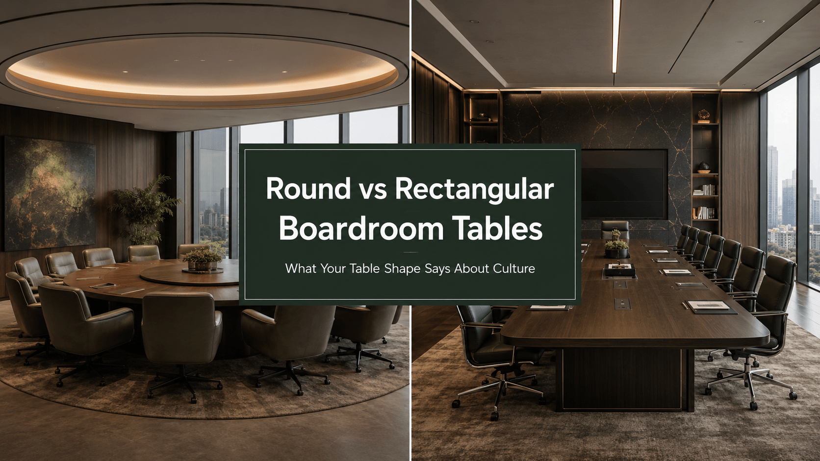 Round vs Rectangular Boardroom Tables: What Your Table Shape Says About Culture
