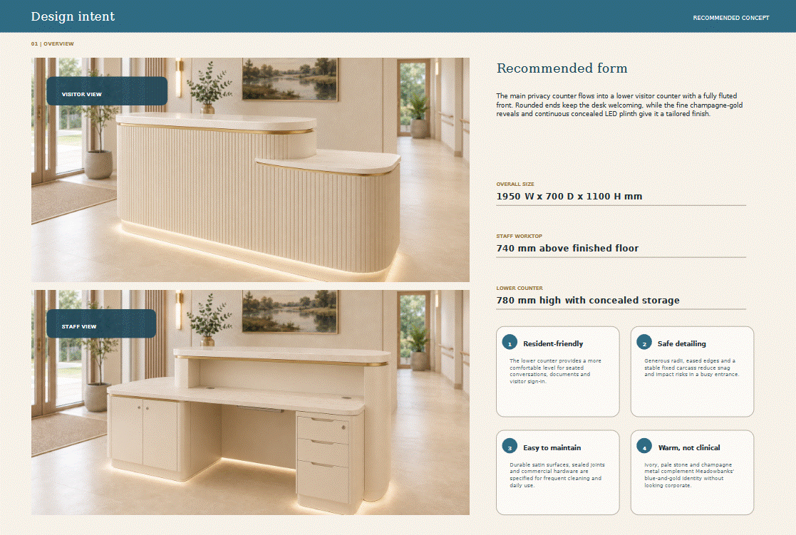 Reception Desk Tailored jdt-k094 Image principale du produit