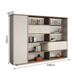 Bibliothèque | Vitrine avec portes vitrées et éclairage