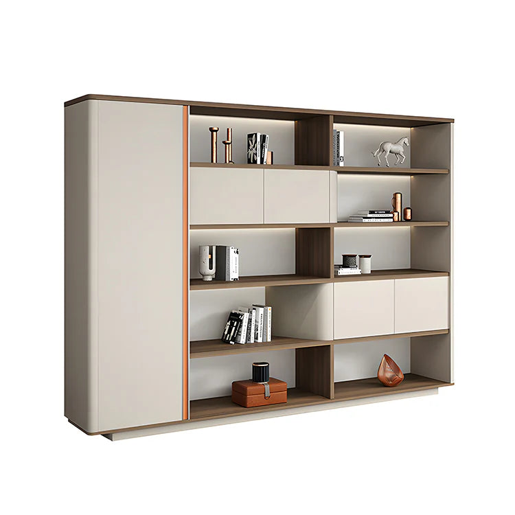 Bookcase | Display Cabinet With Glass Doors And Lights | Kaguyasu Image secondaire du produit