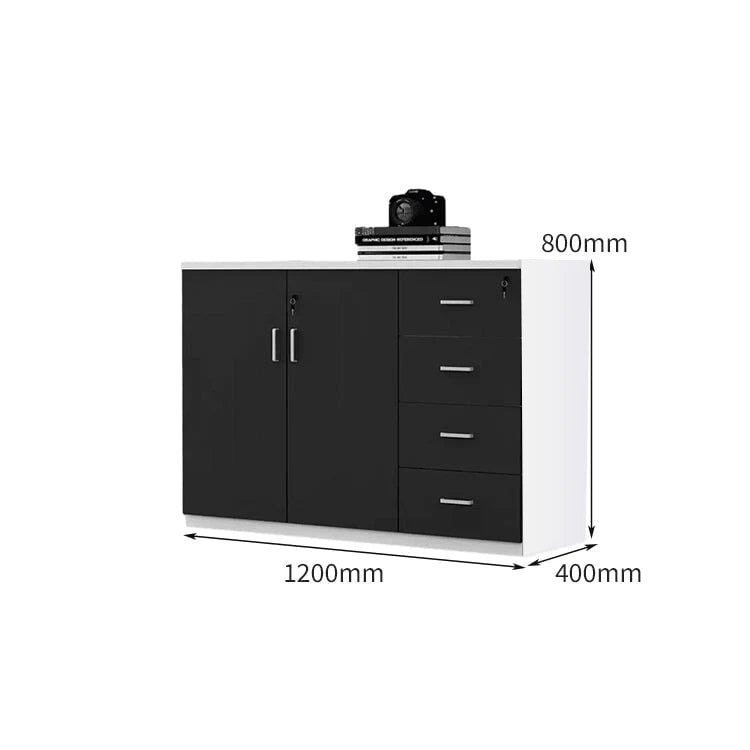 chic sideboard cabinet lockable bookcase kaguyasuCWG C077 detailed images 2