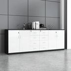 chic sideboard cabinet lockable bookcase kaguyasuCWG C077 main images 1