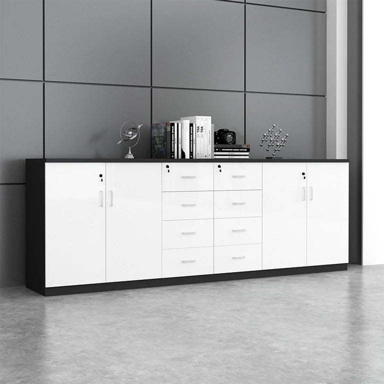 chic sideboard cabinet lockable bookcase kaguyasuCWG C077 main images 1