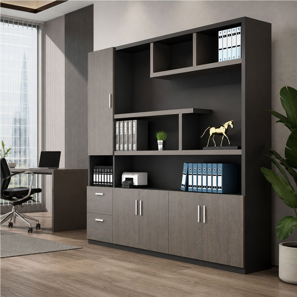 classic wooden bookcase professional storage units kaguyasuCWG 046 main images 1