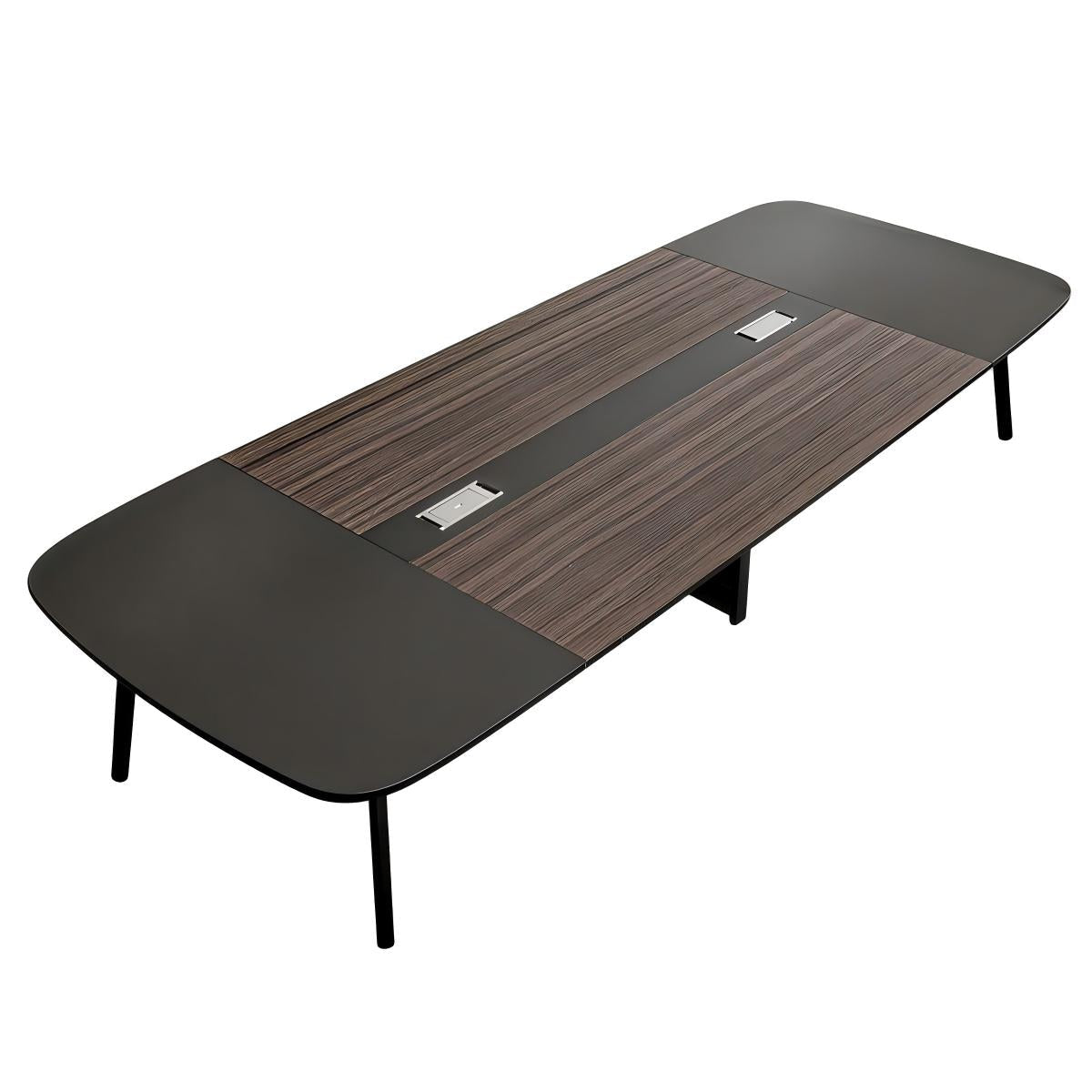 Rectangular Conference Table - 12-Seat Wooden Desk - product image 1