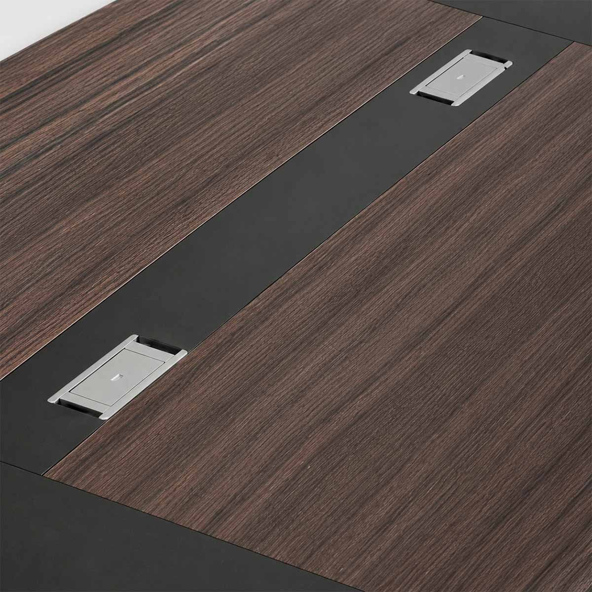 Rectangular Conference Table - 12-Seat Wooden Desk - product image 12