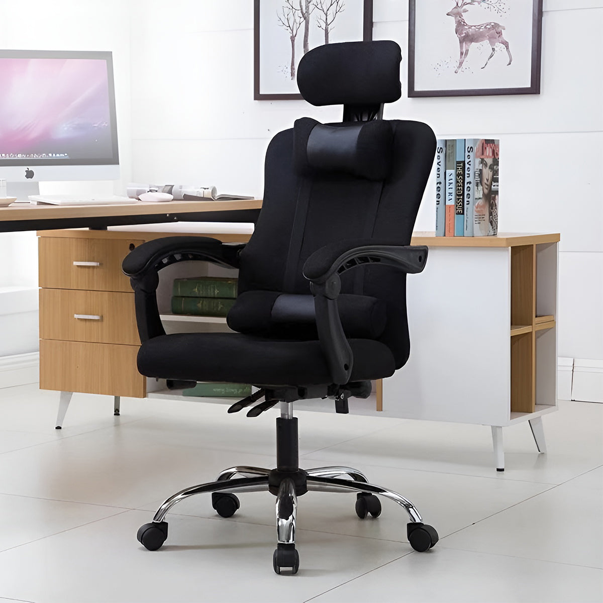 ergonomic office chair adjustable chair with footrest kaguyasuBGY K014 main images