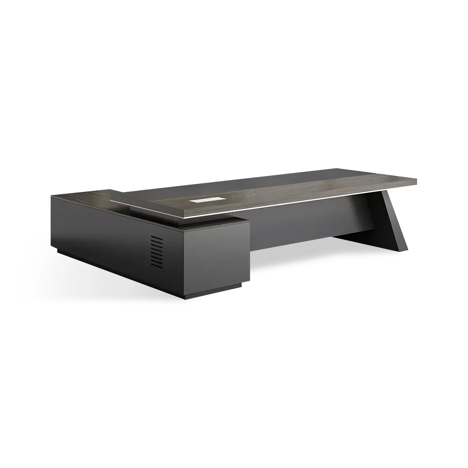 Executive Desk Real Wood | L Shaped Office Desk | Kaguyasu Image secondaire du produit