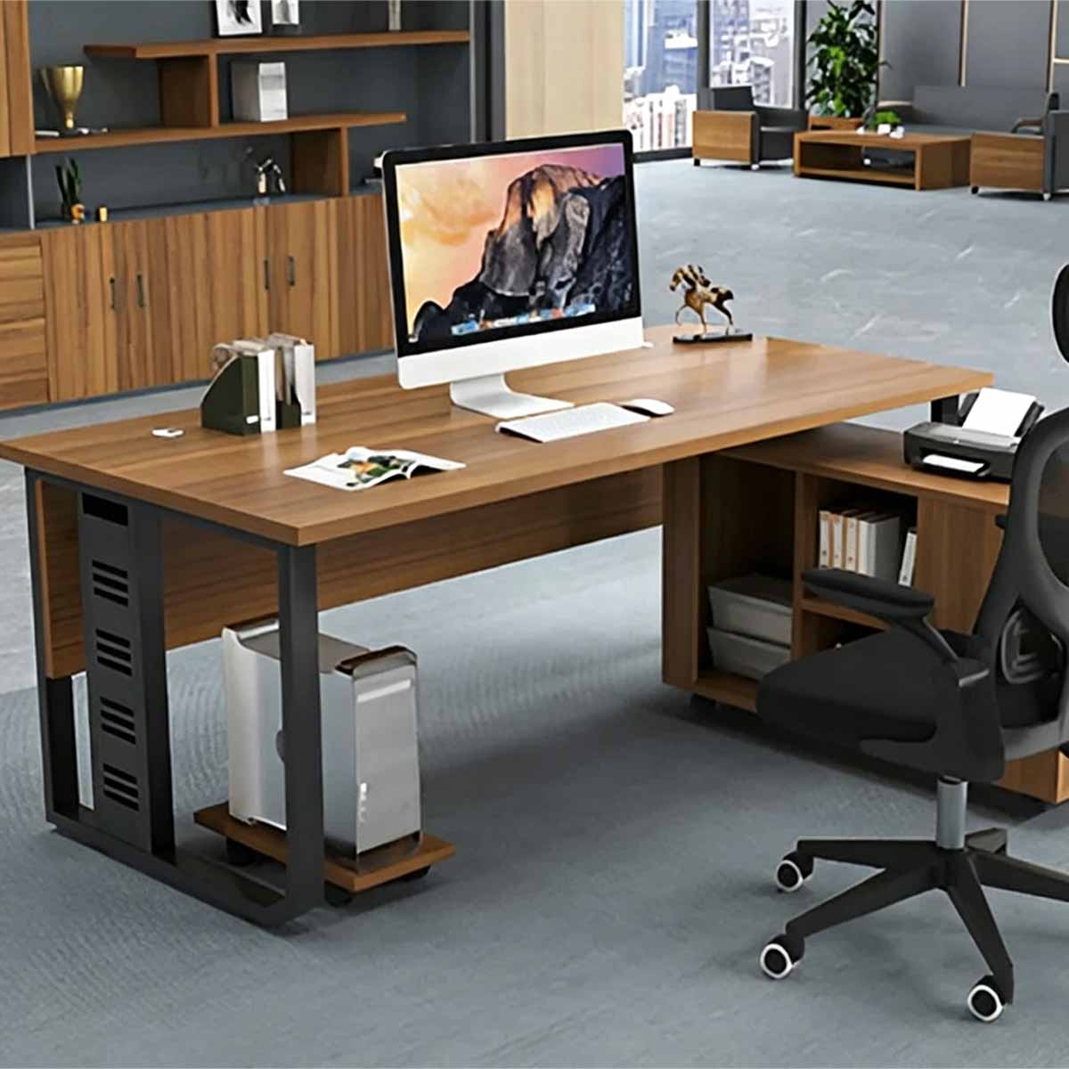 executive desk wooden desk with drawers kaguyasuLBZ K019 main images 5 Image principale du produit