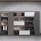 executive wooden bookcase cabinets and display cabinets kaguyasuLBG K039 main image