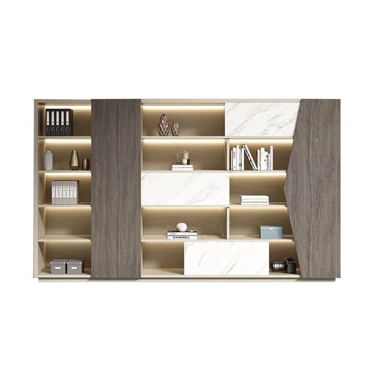 executive wooden bookcase cabinets and display cabinets kaguyasuLBG K039 main images 11 Image principale du produit