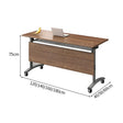 Bureau d'ordinateur pliant sur roulettes et table de réunion de bureau