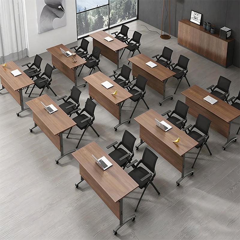 folding computer desk on wheels office meeting table kaguyasuHYZ K001 main images 5