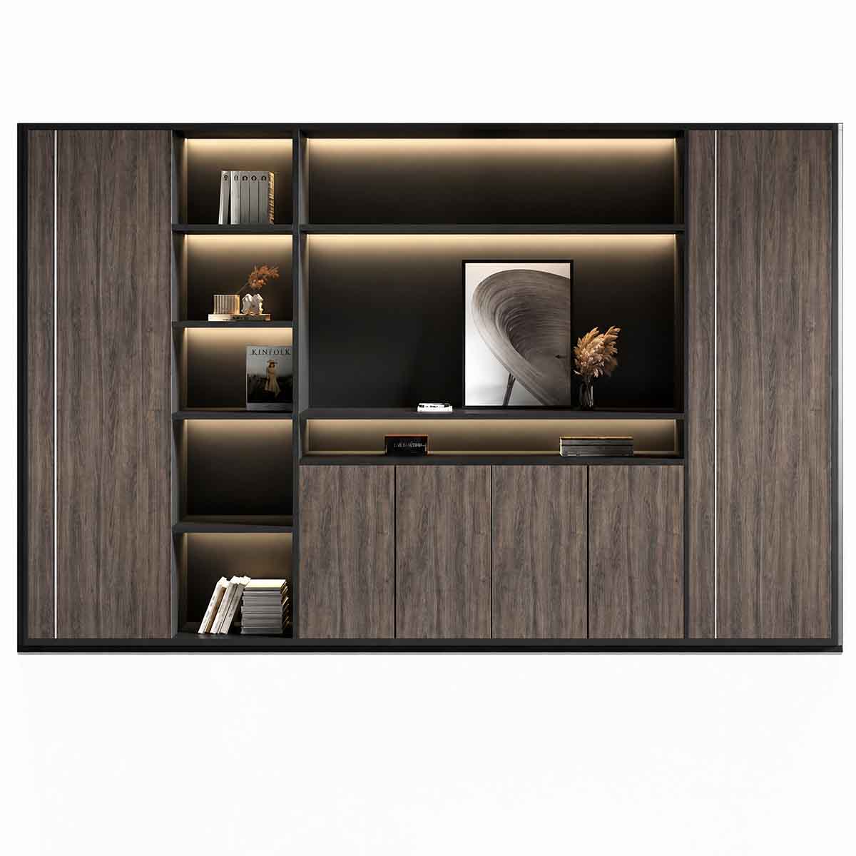 Walnut Desk - Executive Desk with Credenza - product image 10