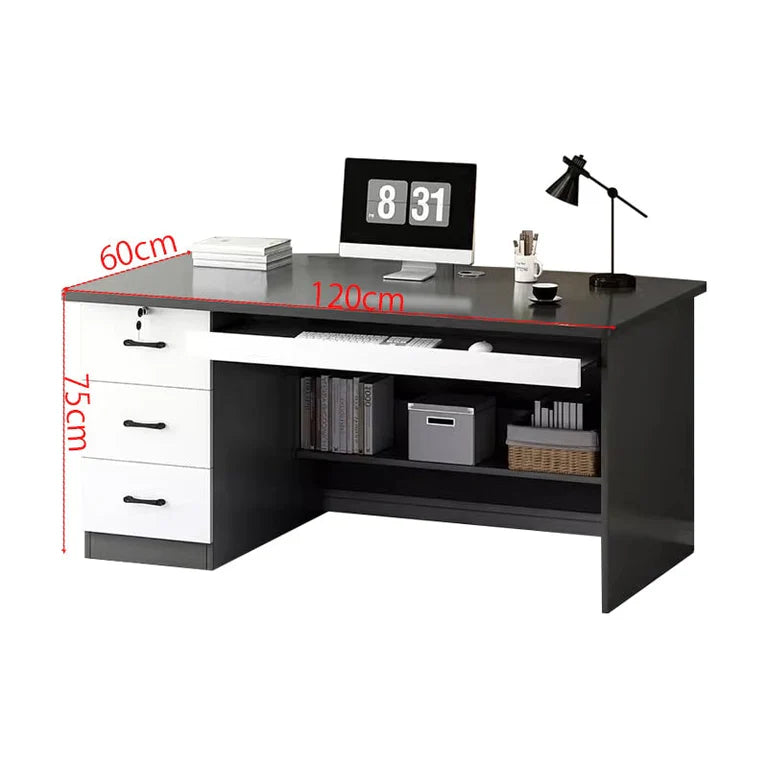 home office computer desk desk with 2 drawers kaguyasuBGZ 2022 detailed images 5