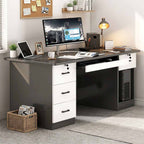 home office computer desk desk with 2 drawers kaguyasuBGZ 2022 main images 2