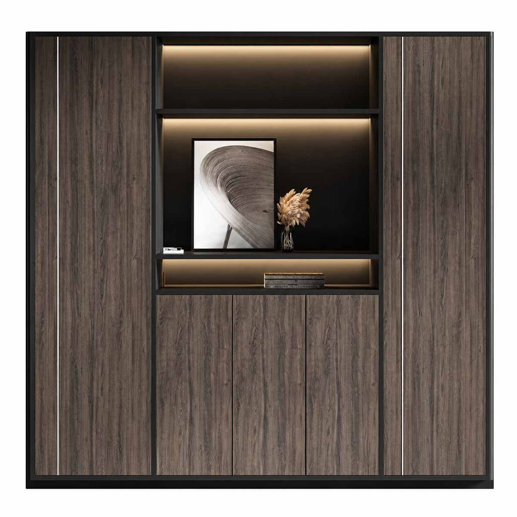Walnut Desk - Executive Desk with Credenza - product image 7