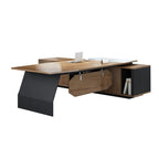 l shaped office desk two tone executive desk with storage kaguyasuLBZ 7165 main images 13