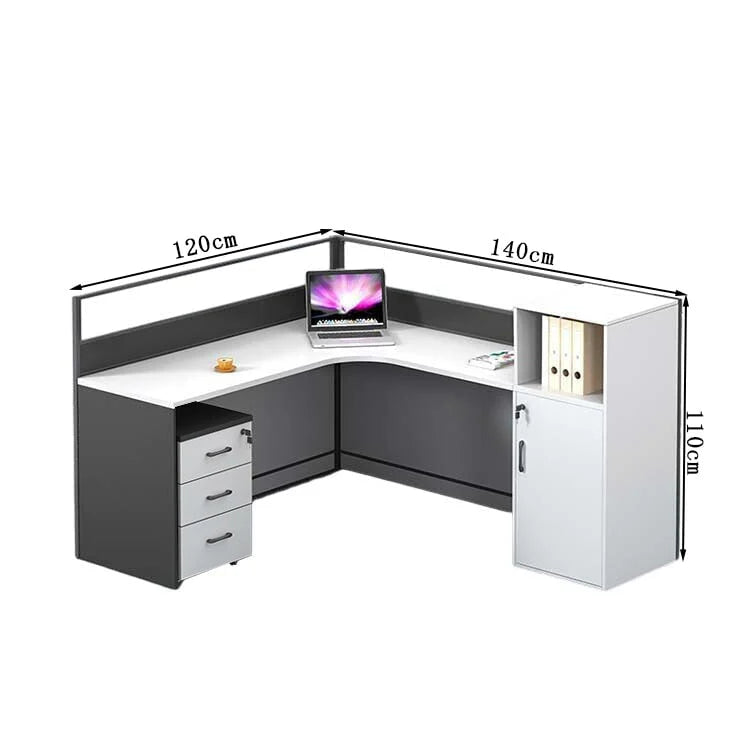 l shaped office desk work station kaguyasuBGZ k 209 main images 12