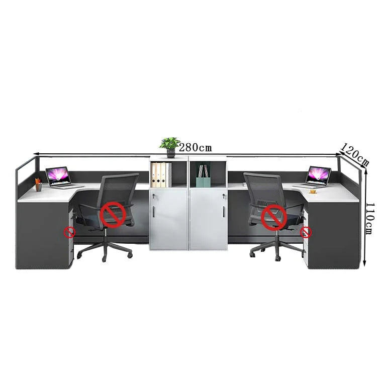 l shaped office desk work station kaguyasuBGZ k 209 main images 22