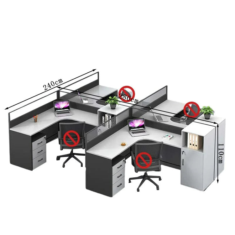 l shaped office desk work station kaguyasuBGZ k 209 main images 4