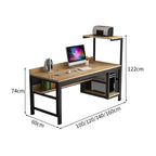 large computer desk desk with back panel kaguyasuBGZ 169 detailed images 5