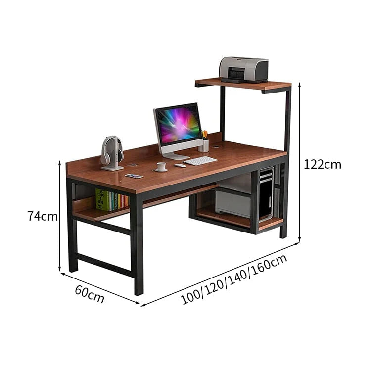 large computer desk desk with back panel kaguyasuBGZ 169 detailed images 8