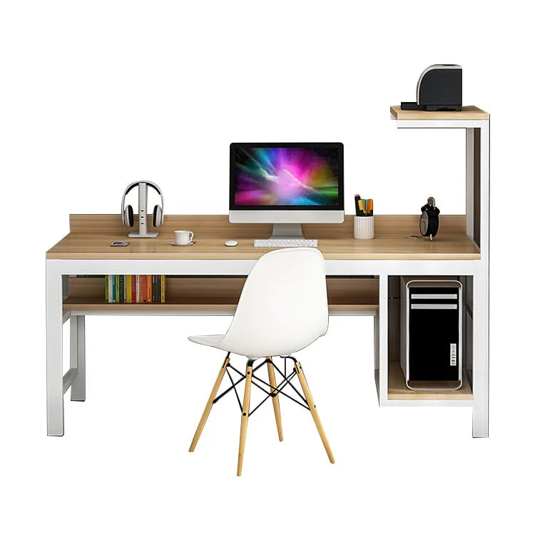 Large Computer Desk | Desk with Back Panel | Kaguyasu Image secondaire du produit