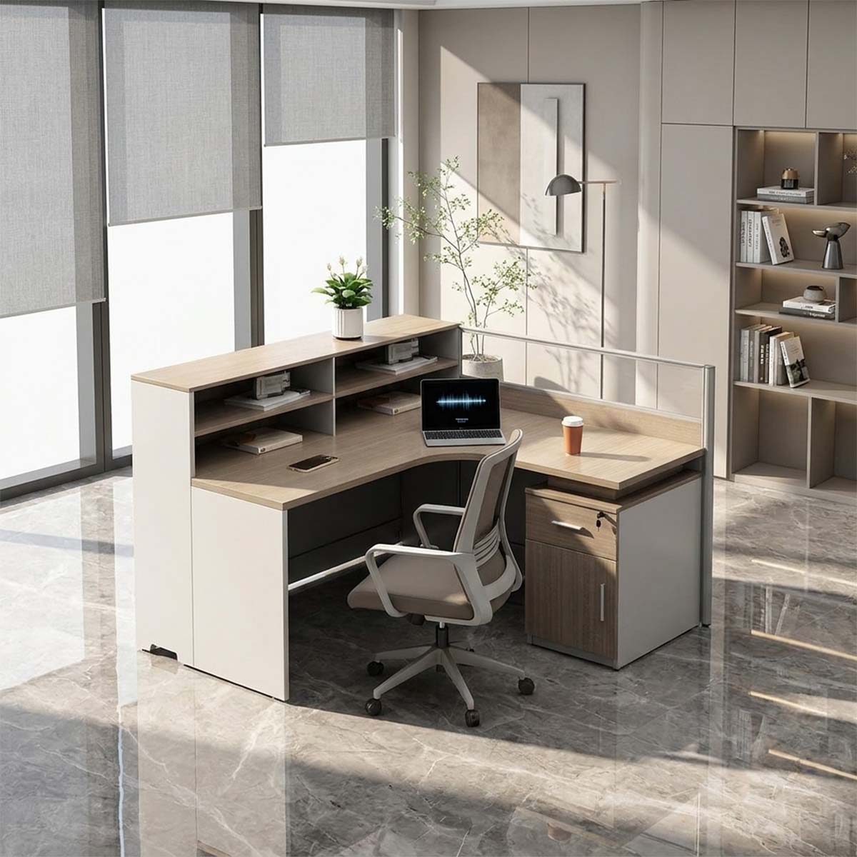 large corner desk wood corner desk kaguyasuBGZ 2018 main images 2 Image principale du produit