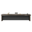 Bureau de direction en L de luxe avec tiroirs de rangement
