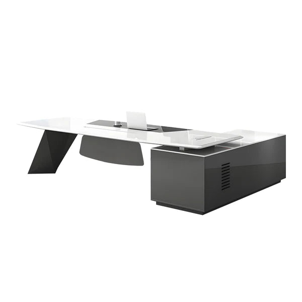 luxury executive desk high gloss l shaped desk kaguyasuLBZ 2150 main images 14 Image principale du produit
