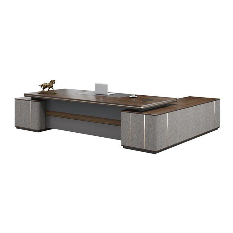 Luxury Executive Office Desk | Corner Desk with Storage | Kaguyasu Image secondaire du produit