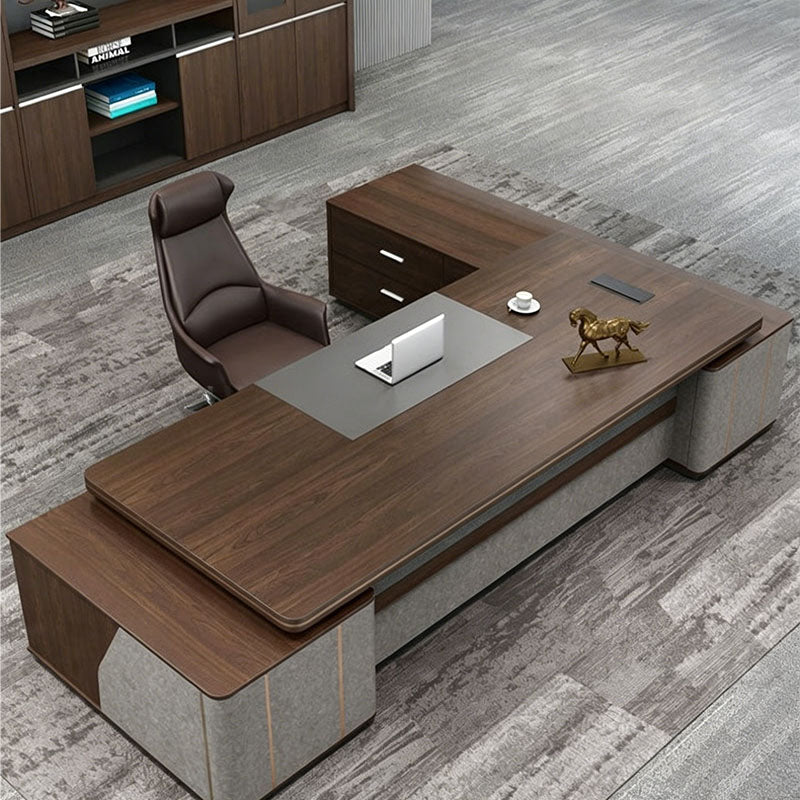 luxury executive office desk corner desk with storage kaguyasuLBZ 10143 main images 5
