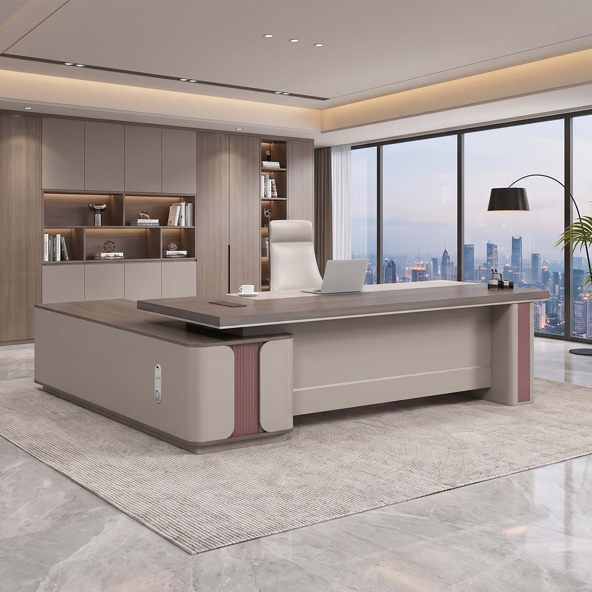 main image contemporary l shaped home office desk LBZ 411 1 Image principale du produit