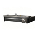 Multifunctional President Desk with Power Outlet & PC Ventilation