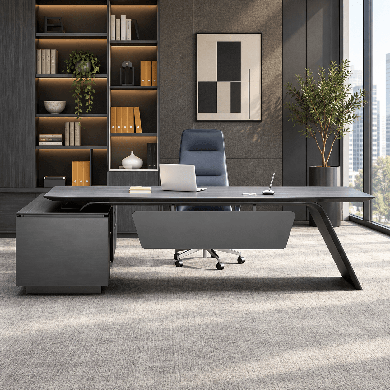 manager_desk_l-shaped_executive_desk_kaguyasu LBZ-10111 Image principale du produit