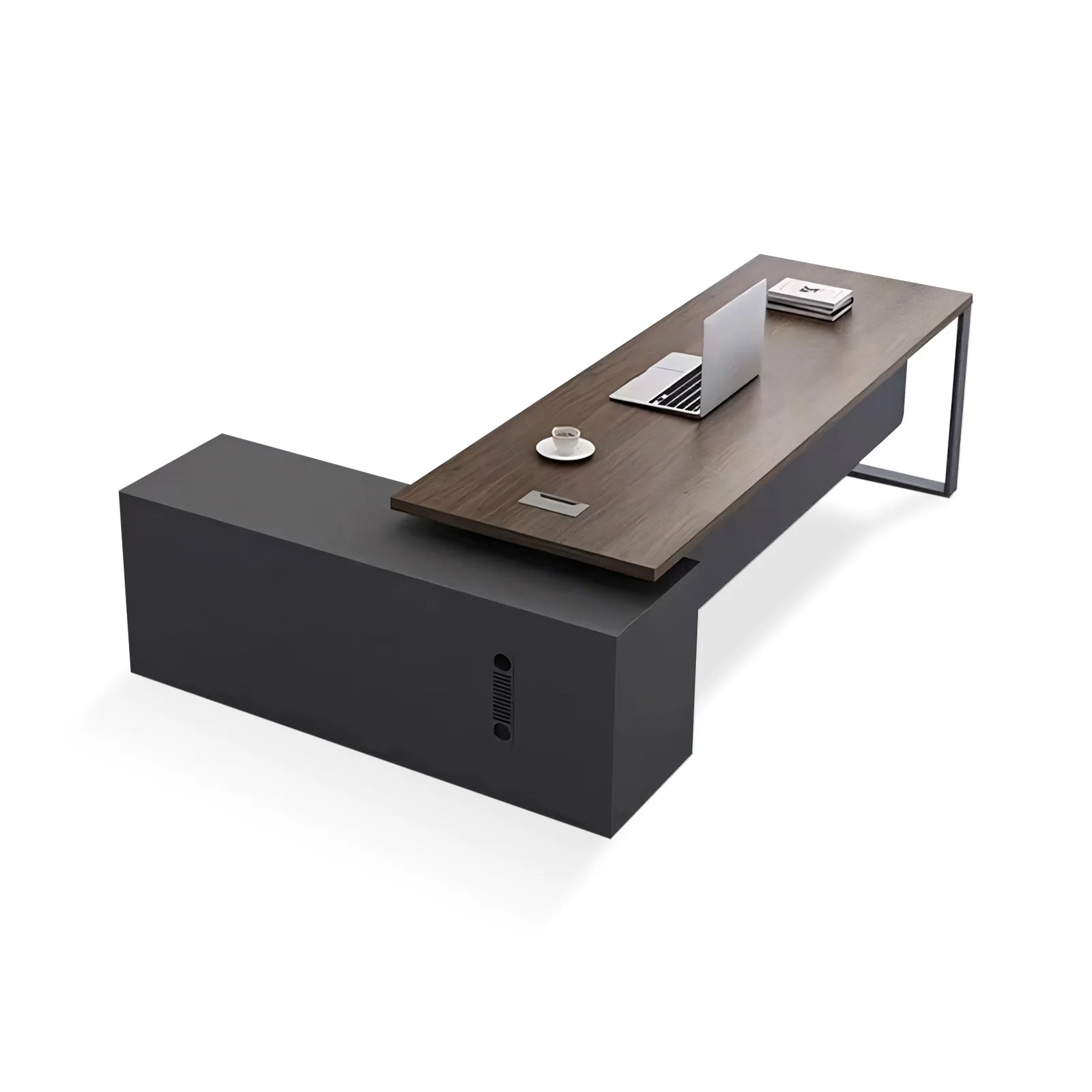 Manager Desk | L-Shaped Modern Office Desk with Storage | Kaguyasu Image secondaire du produit