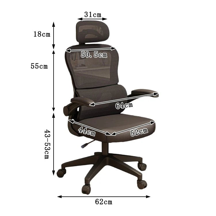 mesh executive chair ergonomic office chair with headrest kaguyasuBGY S005 detailed images 6