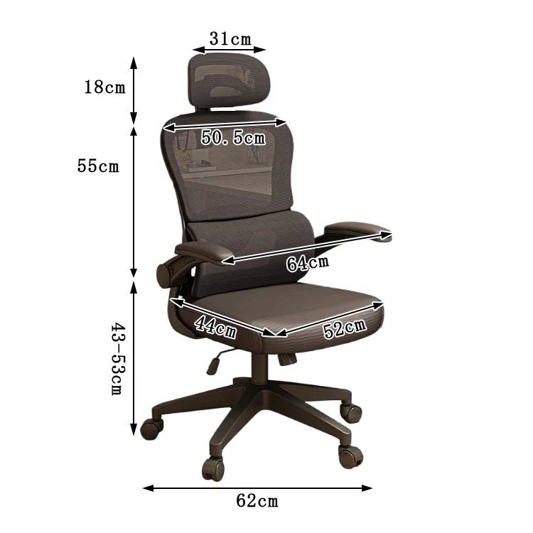 mesh executive chair ergonomic office chair with headrest kaguyasuBGY S005 detailed images 9
