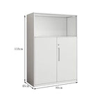 minimalist bookshelf unit white steel cupboard display kaguyasuCWG C080 main image 13
