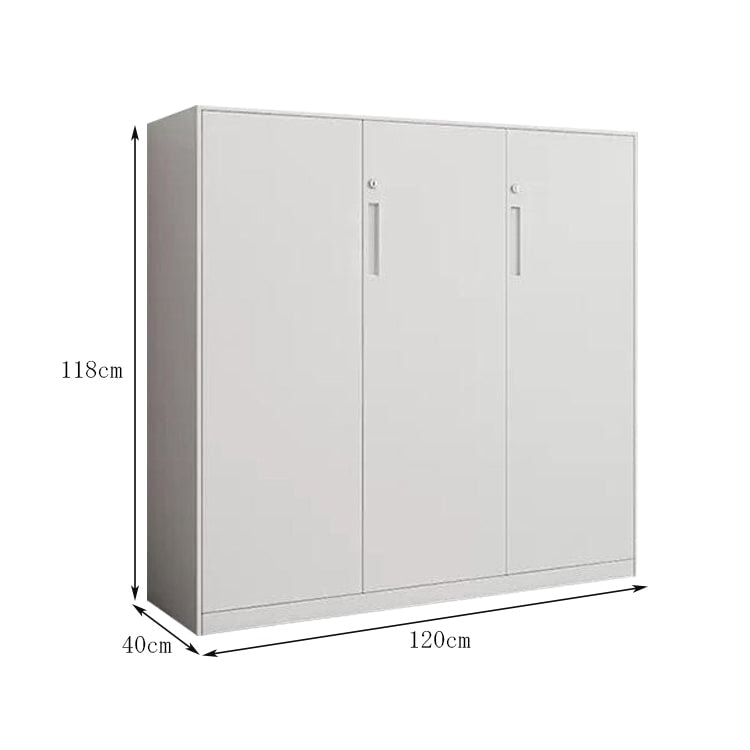 Minimalist Bookshelf Unit | White Steel Cupboard Display | Kaguyasu Image secondaire du produit