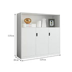 minimalist bookshelf unit white steel cupboard display kaguyasuCWG C080 main image 21