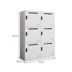 minimalist bookshelf unit white steel cupboard display kaguyasuCWG C080 main image 23