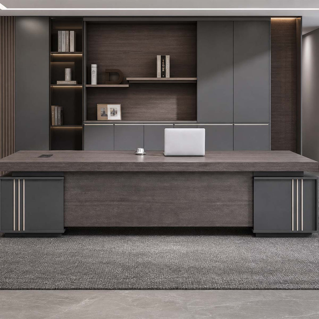 Black Walnut Desk - Large CEO Office Desk - product image 2