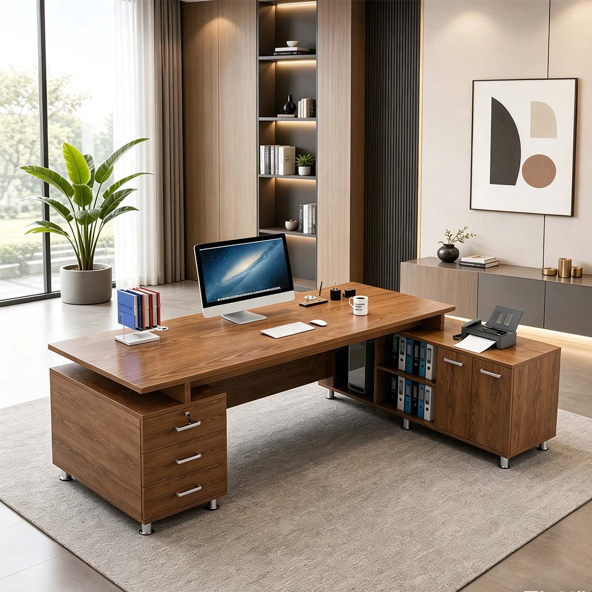 modern executive desk professional executive office desk kaguyasuLBZ 10145 main images 4 Image principale du produit