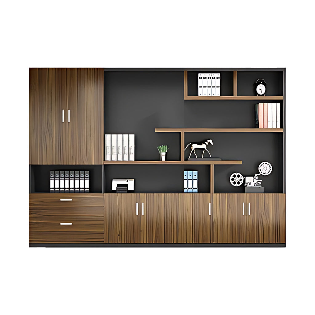 modern executive desk walnut desk with storage drawers kaguyasuLBZ 754 main images 28