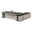 Bureau de direction moderne en L | Bureau de direction en chêne