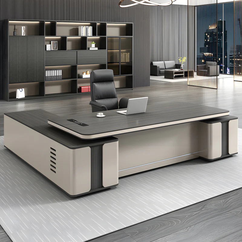 modern l shaped executive desk oak executive desk kaguyasuLBZ 2089 detailed images 18