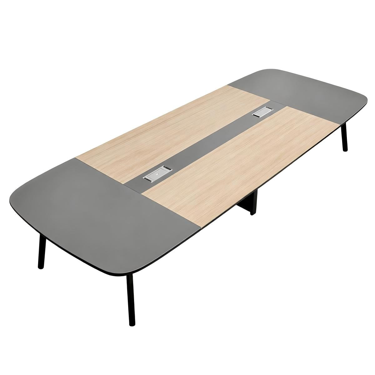 Rectangular Conference Table - 12-Seat Wooden Desk - product image 5