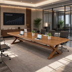 natural wood office table large heavy duty computer deskHYZ 103 main images 3